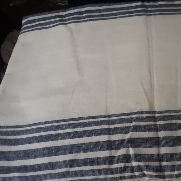 2 Pottery Barn Rivera Navy 50W x 96L Light-filtering Curtains - Picture 11 of 13